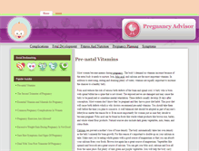 Tablet Screenshot of pregnancyadvisor.co.uk